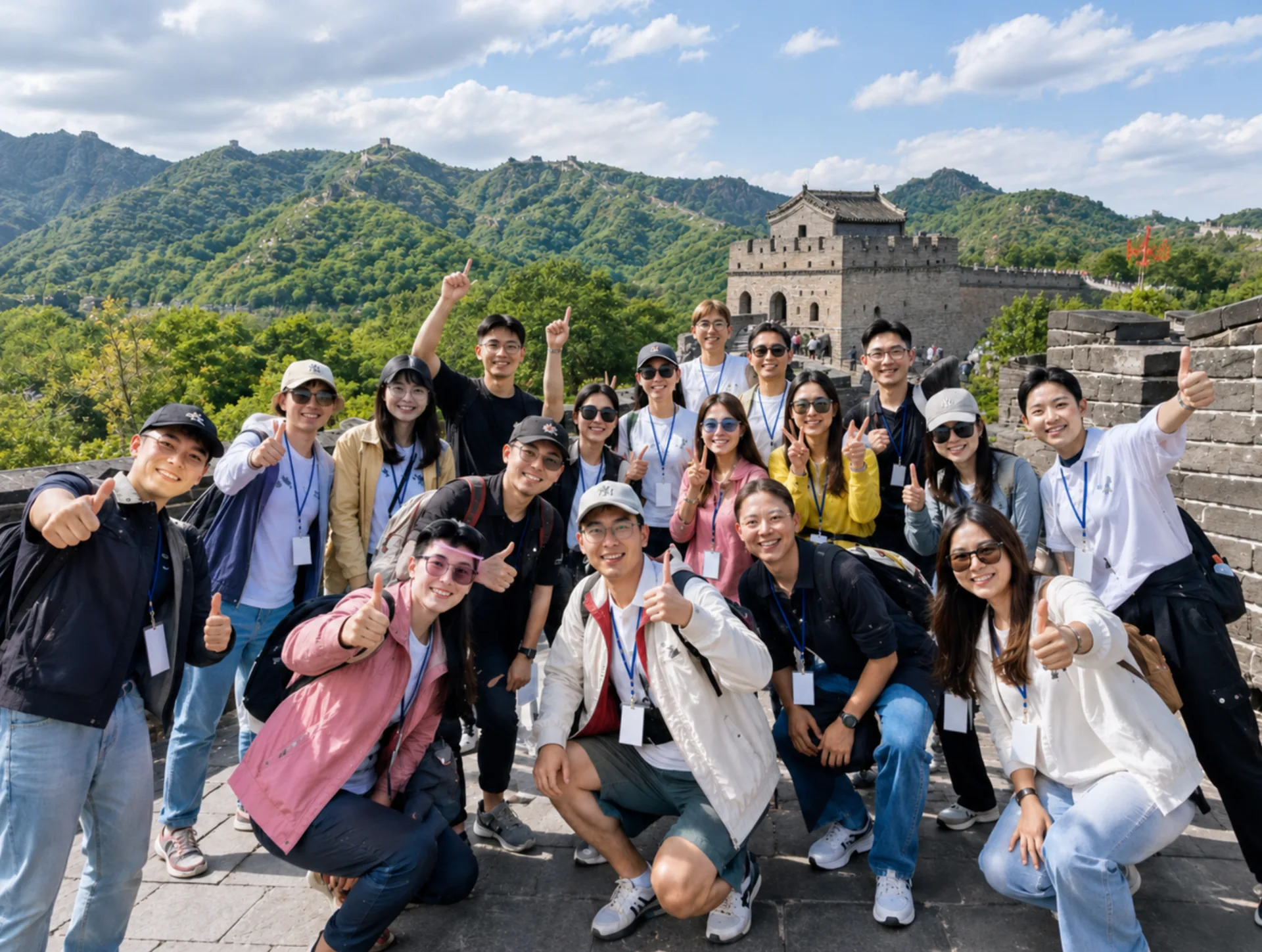 Local Trip China on-the-ground team at the Great Wall