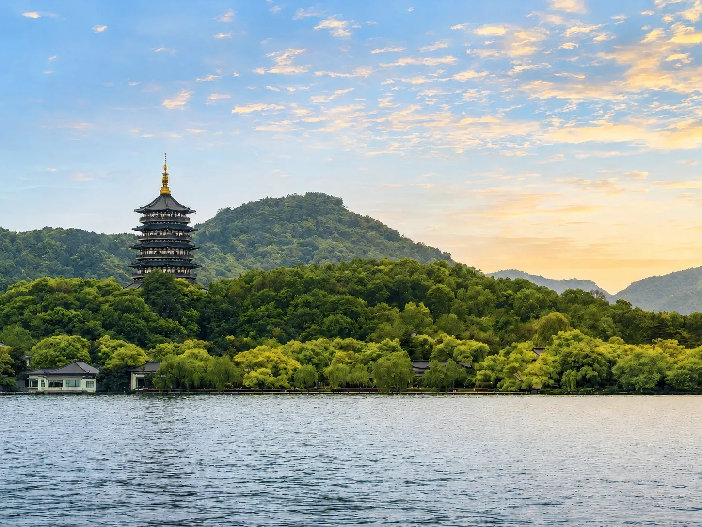 West Lake scenic cruise aboard a traditional painted boat + Island tour of Three Pools Mirroring the Moon - Photo 1