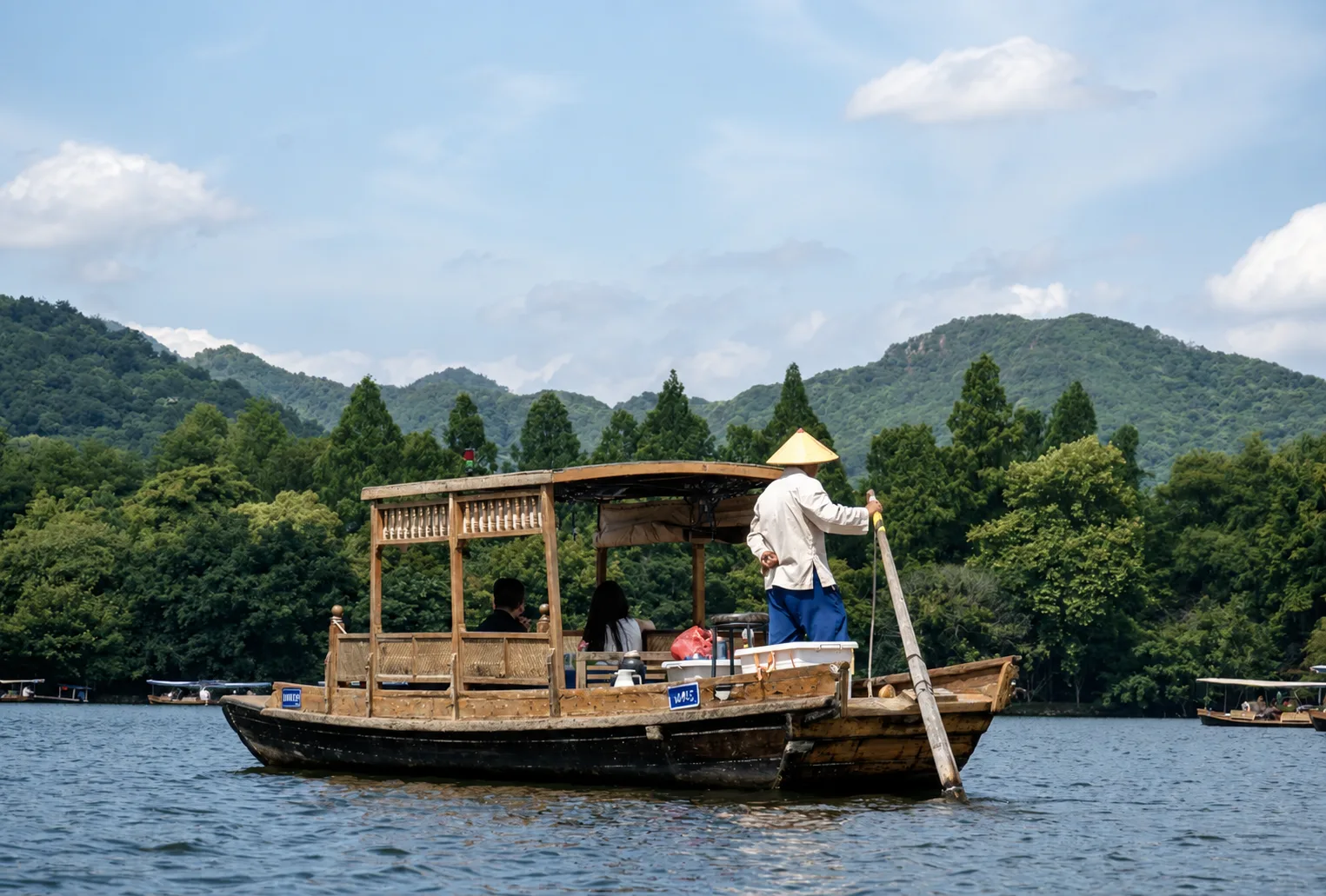 West Lake scenic cruise aboard a traditional painted boat + Island tour of Three Pools Mirroring the Moon - Photo 2